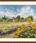 Siuvinėjimo komplektas „Kelias namo“ (kryželiu), 32×37,5 cm - kaSiulai.lt