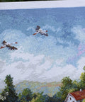 Siuvinėjimo komplektas „Kelias namo“ (kryželiu), 32×37,5 cm - kaSiulai.lt