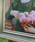 Siuvinėjimo komplektas kryželiu „Bijūnai“, 32×42 cm — elegantiškas - kaSiulai.lt