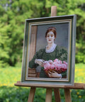 Siuvinėjimo komplektas kryželiu „Bijūnai“, 32×42 cm — elegantiškas - kaSiulai.lt