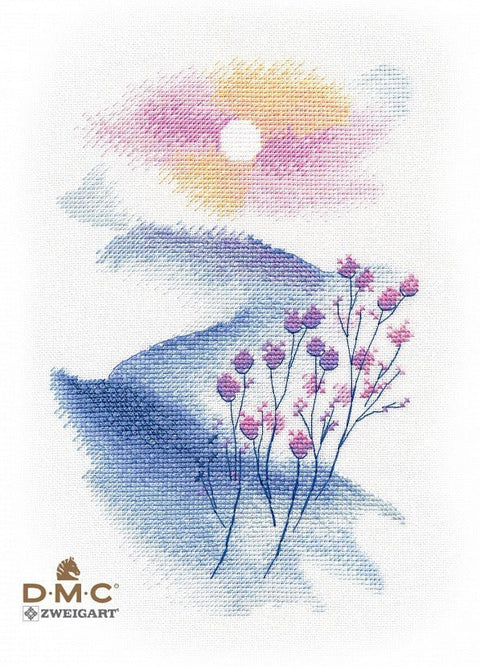 Siuvinėjimo komplektas kryželiu DMC & Zweigart, 15×23 cm, 13 spalvų - kaSiulai.lt