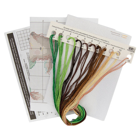 Siuvinėjimo komplektas kryželiu „Elniukas megztinyje“ – puiki dovana - kaSiulai.lt