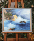 Siuvinėjimo komplektas kryželiu „Laivo nuolauža“ 41,3 × 51,3 cm - kaSiulai.lt