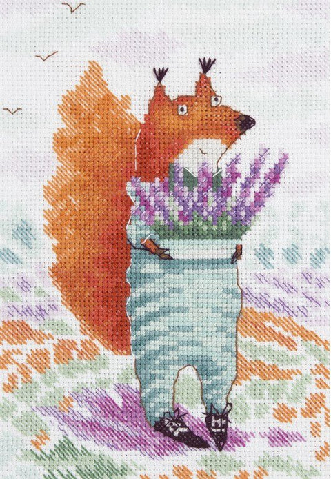 Siuvinėjimo komplektas kryželiu „Levandos jai“ — puiki dovana rankdarbių mylėtojai - kaSiulai.lt