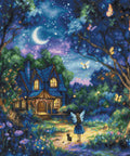 Siuvinėjimo komplektas kryželiu „Luna’s Garden“ 27×27 cm - kaSiulai.lt
