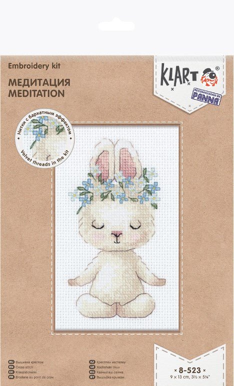 Siuvinėjimo komplektas kryželiu „Meditacija“ – raminantis motyvas - kaSiulai.lt