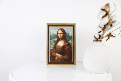 Siuvinėjimo komplektas kryželiu „Mona Liza“ — klasikinis šedevras - kaSiulai.lt