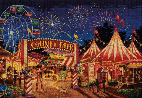 Siuvinėjimo komplektas kryželiu „Mugė“ — puiki dovana kūrybai - kaSiulai.lt