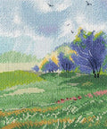 Siuvinėjimo komplektas kryželiu — Pavasario peizažas, 37×15 cm - kaSiulai.lt