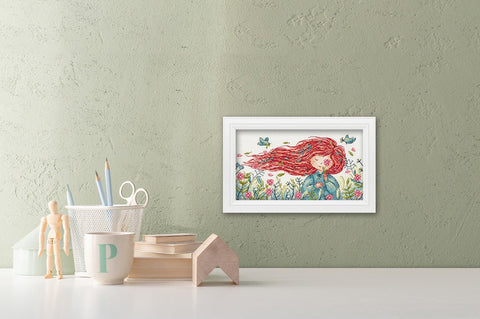 Siuvinėjimo komplektas kryželiu „Pietų vėjas“ su schema ir siūlais - kaSiulai.lt