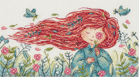 Siuvinėjimo komplektas kryželiu „Pietų vėjas“ su schema ir siūlais - kaSiulai.lt