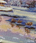 Siuvinėjimo komplektas kryželiu „Pirmasis sniegas“, 20×29 cm - kaSiulai.lt