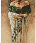 Siuvinėjimo komplektas kryželiu „Rožė“, 18×36 cm — elegantiškam rankdarbiui - kaSiulai.lt