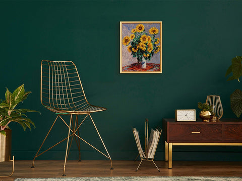 Siuvinėjimo komplektas kryželiu „Saulėgrąžų puokštė“ – dovana ir namų dekoras - kaSiulai.lt