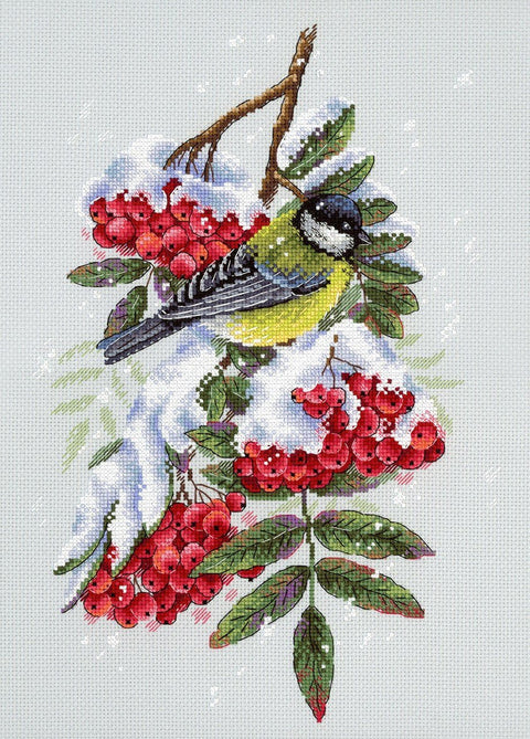 Siuvinėjimo komplektas kryželiu „Sparnuotas gurmanas“, Aida 18, 33×25 cm - kaSiulai.lt