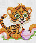 Siuvinėjimo komplektas kryželiu „Tigriukas“ – puiki dovana - kaSiulai.lt