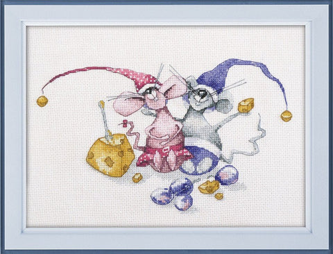 Siuvinėjimo komplektas kryželiu „Žirniai ir pupelės“, 22×14 cm, 16 ct - kaSiulai.lt