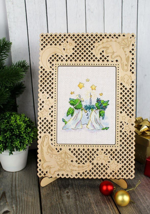 Siuvinėjimo komplektas kryželiu „Žvaigždėta naktis“ (Van Gogas) - kaSiulai.lt