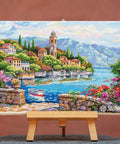 Siuvinėjimo komplektas „Lago di Como“ — Aida 16, DMC, 41 x 30 cm - kaSiulai.lt
