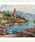 Siuvinėjimo komplektas „Lago di Como“ — Aida 16, DMC, 41 x 30 cm - kaSiulai.lt