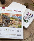 Siuvinėjimo komplektas „Log Cabin General Store“, 47×34 cm - kaSiulai.lt