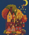 Siuvinėjimo komplektas „Magiškas lapų kritimas“, 18 ct Zweigart, 18×24 cm - kaSiulai.lt