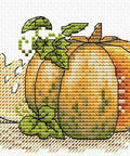 Siuvinėjimo komplektas „Moliūgas“ (Aida 14, 11 × 8,5 cm, 11 spalvų) - kaSiulai.lt