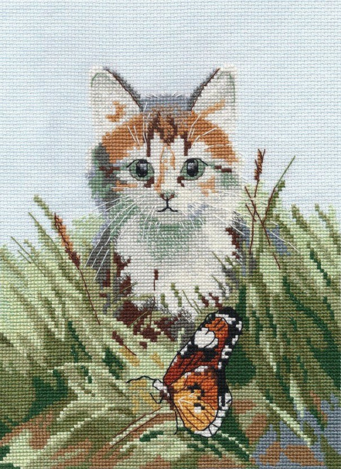 Siuvinėjimo komplektas „Nuostabus susitikimas“, Zweigart 16 ct, 16×19 cm, 20 spalvų - kaSiulai.lt
