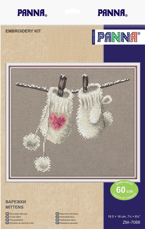 Siuvinėjimo komplektas „Pirštinaitės“ — jauki žiemos dovana - kaSiulai.lt