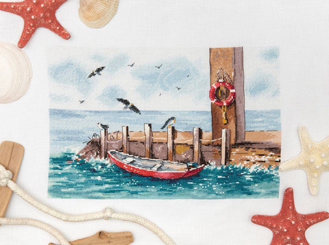 Siuvinėjimo komplektas „Prieplauka“ — kūrybai ir poilsiui - kaSiulai.lt