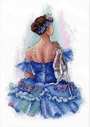 Siuvinėjimo komplektas „Prima balerina“ – elegantiškas balerinos motyvas - kaSiulai.lt