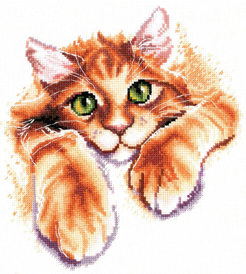 Siuvinėjimo komplektas „Raudona laimė“ 17×18,5 cm - kaSiulai.lt
