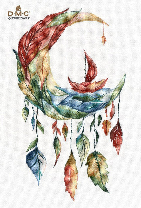 Siuvinėjimo komplektas „Rudeninės svajos“, Aida 16 ct, 20×34 cm - kaSiulai.lt