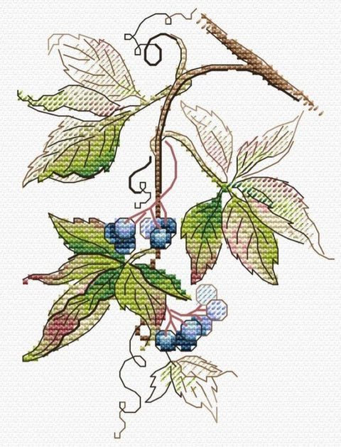 Siuvinėjimo komplektas „Rudens gimimas“ — 14 ct Aida, 13 spalvų - kaSiulai.lt