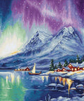 Siuvinėjimo komplektas „Šiaurės pašvaistė“ 32×24 cm - kaSiulai.lt