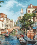 Siuvinėjimo komplektas skaičiuotu kryželiu „San Polo gatvės“, Venecija, 39×23 cm - kaSiulai.lt