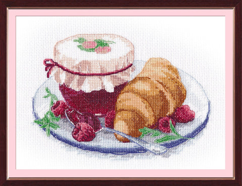 Siuvinėjimo komplektas „Skanėstas“, Aida 14 ct, 19×14 cm - kaSiulai.lt