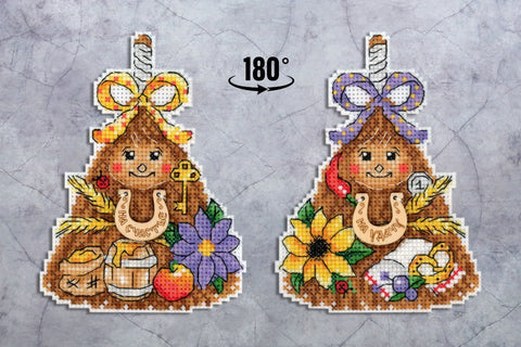 Siuvinėjimo komplektas „Šluotelės amuletas“ — talismanas laimei namuose - kaSiulai.lt