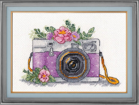 Siuvinėjimo komplektas „Sustabdyk akimirką“ (Aida 14, 11×16 cm) - kaSiulai.lt