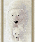 Siuvinėjimo komplektas „Tarp sniego“ — Aida 16, 31 × 16,7 cm, 8 spalvų - kaSiulai.lt