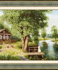 Siuvinėjimo komplektas „Vasaros idilė“ — Aida 18 ct, 40×70 cm - kaSiulai.lt