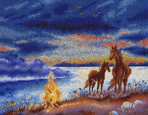Siuvinėjimo komplektas „Vasaros naktis“ — dovana rankdarbių mylėtojams - kaSiulai.lt