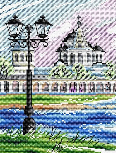 Siuvinėjimo komplektas Velikij Novgorodas, 22×17 cm — Aida 14, 25 spalvų - kaSiulai.lt