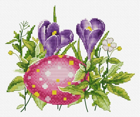 Siuvinėjimo komplektas „Velykų kiaušinis“ 17 × 14 cm - kaSiulai.lt