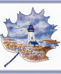 Siuvinėjimo komplektas „Yaquina Head“ – švyturys, 16 ct, 18×16 cm - kaSiulai.lt