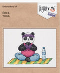 Siuvinėjimo kryželiu komplektas „Joga“ – raminantis motyvas pradedantiesiems - kaSiulai.lt