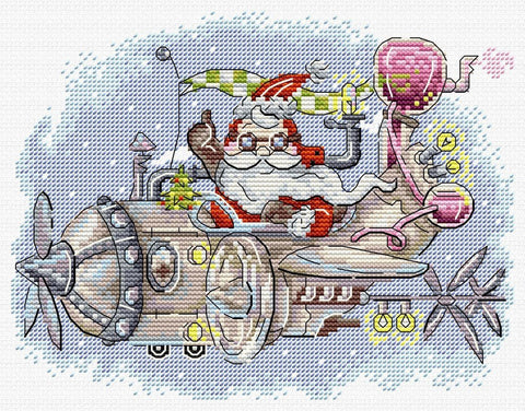 Siuvinėjimo kryželiu komplektas „Linksmas skrydis“ — pradedantiesiems - kaSiulai.lt