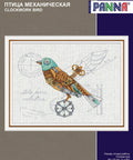 Siuvinėjimo kryželiu komplektas „Mechaninis paukštis“ – puiki dovana - kaSiulai.lt