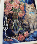 Siuvinėjimo kryželiu komplektas "Rosie", 22,5×30 cm — elegantiškas motyvas - kaSiulai.lt