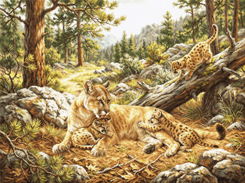 Siuvinėjimo petit point rinkinys „Motiniška meilė“ 32 x 24 cm